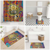 Free Your Mind Peace Love Collective Bathroom Set Psychedelic Hippie Vibes