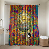 Free Your Mind Peace Love Collective Bathroom Set Psychedelic Hippie Vibes