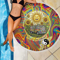 Free Your Mind Peace Love Collective Beach Blanket Psychedelic Hippie Vibes