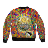 Free Your Mind Peace Love Collective Bomber Jacket Psychedelic Hippie Vibes