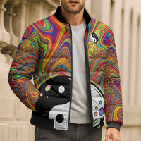 Free Your Mind Peace Love Collective Bomber Puffer Jacket Psychedelic Hippie Vibes