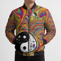 Free Your Mind Peace Love Collective Bomber Puffer Jacket Psychedelic Hippie Vibes