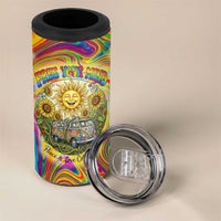 Free Your Mind Peace Love Collective 4 in 1 Can Cooler Tumbler Psychedelic Hippie Vibes