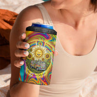 Free Your Mind Peace Love Collective 4 in 1 Can Cooler Tumbler Psychedelic Hippie Vibes
