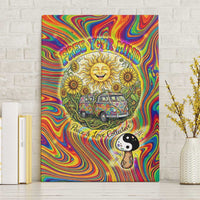 Free Your Mind Peace Love Collective Canvas Wall Art Psychedelic Hippie Vibes