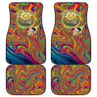Free Your Mind Peace Love Collective Car Mats Psychedelic Hippie Vibes