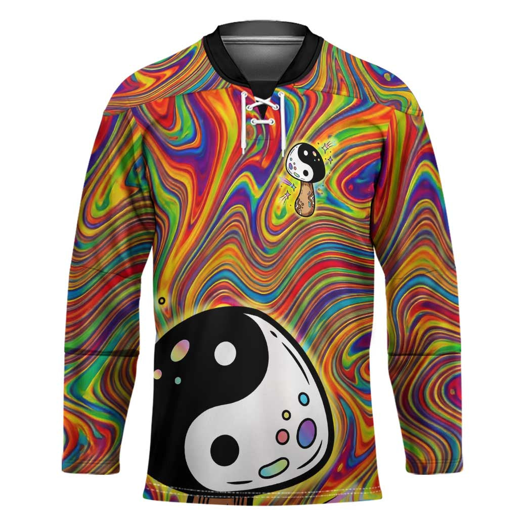 Free Your Mind Peace Love Collective Hockey Jersey Psychedelic Hippie Vibes