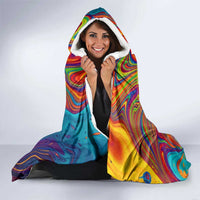 Free Your Mind Peace Love Collective Hooded Blanket Psychedelic Hippie Vibes