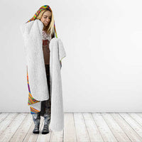 Free Your Mind Peace Love Collective Hooded Blanket Psychedelic Hippie Vibes