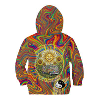 Free Your Mind Peace Love Collective Kid Hoodie Psychedelic Hippie Vibes