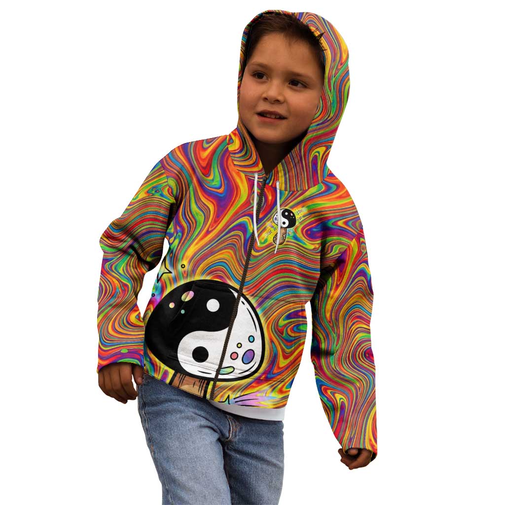 Free Your Mind Peace Love Collective Kid Hoodie Psychedelic Hippie Vibes