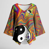 Free Your Mind Peace Love Collective Kimono Sleeve Blouse Psychedelic Hippie Vibes