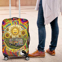 Free Your Mind Peace Love Collective Luggage Cover Psychedelic Hippie Vibes