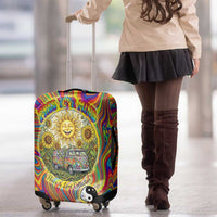 Free Your Mind Peace Love Collective Luggage Cover Psychedelic Hippie Vibes