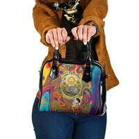 Free Your Mind Peace Love Collective Shoulder Handbag Psychedelic Hippie Vibes