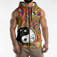 Free Your Mind Peace Love Collective Sleeveless Zip Hoodie Psychedelic Hippie Vibes