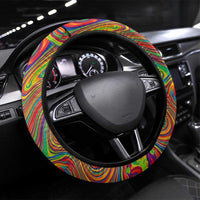 Free Your Mind Peace Love Collective Steering Wheel Cover Psychedelic Hippie Vibes