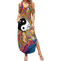 Free Your Mind Peace Love Collective Summer Maxi Dress Psychedelic Hippie Vibes