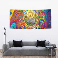 Free Your Mind Peace Love Collective Tapestry Psychedelic Hippie Vibes