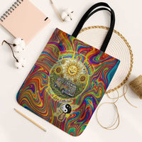 Free Your Mind Peace Love Collective Tote Bag Psychedelic Hippie Vibes