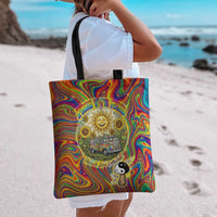 Free Your Mind Peace Love Collective Tote Bag Psychedelic Hippie Vibes