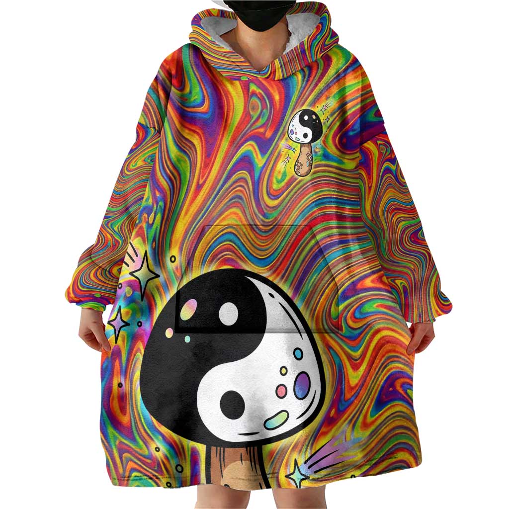 Free Your Mind Peace Love Collective Wearable Blanket Hoodie Psychedelic Hippie Vibes