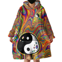 Free Your Mind Peace Love Collective Wearable Blanket Hoodie Psychedelic Hippie Vibes