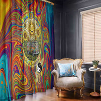 Free Your Mind Peace Love Collective Window Curtain Psychedelic Hippie Vibes