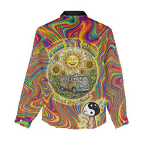 Free Your Mind Peace Love Collective Women Casual Shirt Psychedelic Hippie Vibes