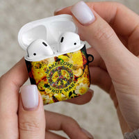 Make Love Not War AirPods Case Hippie Flower Power Revolution