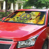 Make Love Not War Auto Sun Shade Hippie Flower Power Revolution