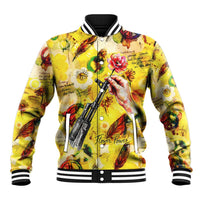 Make Love Not War Baseball Jacket Hippie Flower Power Revolution