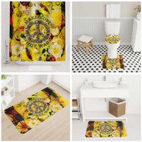 Make Love Not War Bathroom Set Hippie Flower Power Revolution