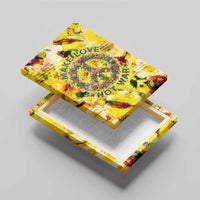 Make Love Not War Canvas Wall Art Hippie Flower Power Revolution
