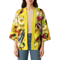 Make Love Not War Kimono Hippie Flower Power Revolution