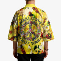 Make Love Not War Kimono Hippie Flower Power Revolution