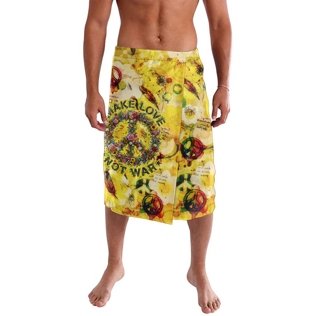 Make Love Not War Lavalava Hippie Flower Power Revolution
