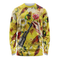 Make Love Not War Long Sleeve Shirt Hippie Flower Power Revolution