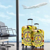 Make Love Not War Luggage Cover Hippie Flower Power Revolution