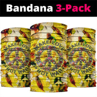 Make Love Not War Neck Gaiter Hippie Flower Power Revolution