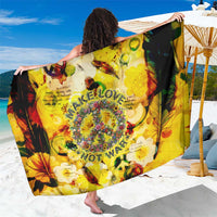Make Love Not War Sarong Hippie Flower Power Revolution