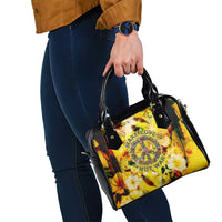Make Love Not War Shoulder Handbag Hippie Flower Power Revolution