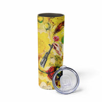 Make Love Not War Skinny Tumbler Hippie Flower Power Revolution