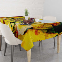 Make Love Not War Tablecloth Hippie Flower Power Revolution