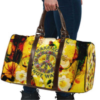 Make Love Not War Travel Bag Hippie Flower Power Revolution