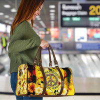 Make Love Not War Travel Bag Hippie Flower Power Revolution