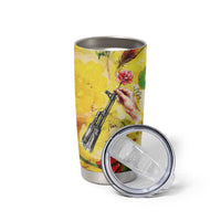 Make Love Not War Tumbler Cup Hippie Flower Power Revolution