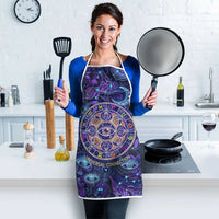 Universal Connection Zodiac Apron Cosmic Eye and Sacred Om Vibration
