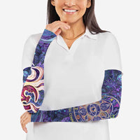 Universal Connection Zodiac Arm Sleeves Cosmic Eye and Sacred Om Vibration