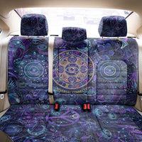 Universal Connection Zodiac Back Car Seat Cover Cosmic Eye and Sacred Om Vibration